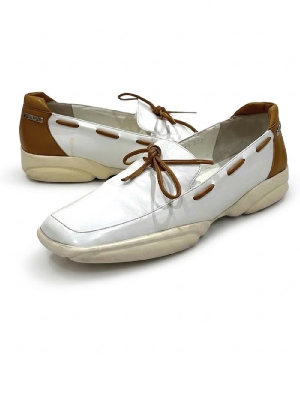 Fratelli Rossetti Off White Leather Loafers Size 6.5